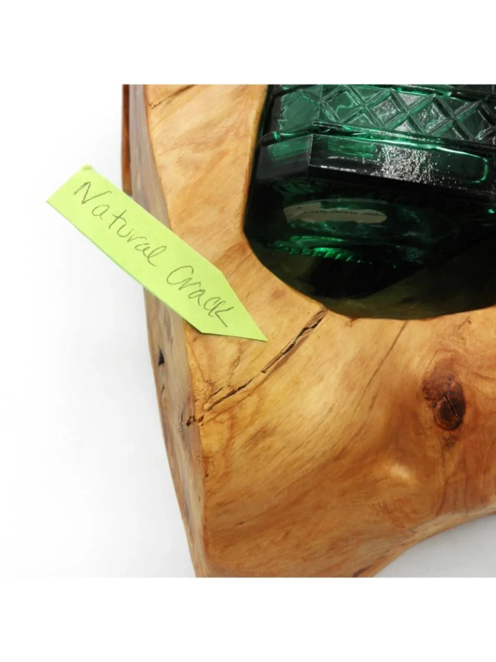 Natural Burled Wood Liquor/Decorative Bottle Holder BOTTLE INCLUDED IT'S STUCK